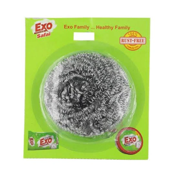 Exo Safai Steel Green Scrubber  - 18 gm