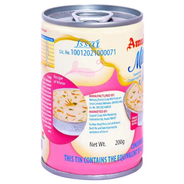 Amul Mithai Mate Sweetened Condensed Milk 200 g (Tin) - 200 gm