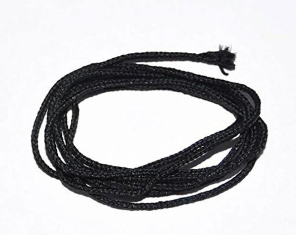 PMG Braided Cord Cotton Charad കോട്ടൺ ചരട് - Black, 1 Pack