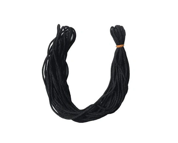 PMG Braided Cord Cotton Charad കോട്ടൺ ചരട് - Black, 1 Pack