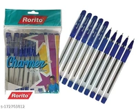 Rorito Charmer Ball Pen - Blue, 10 Pcs Pack