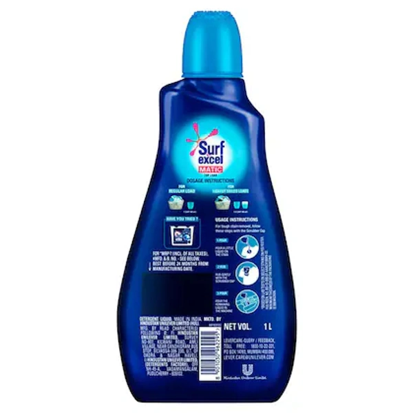 Surf Excel Matic Top Load Liquid Detergent - 500 ml