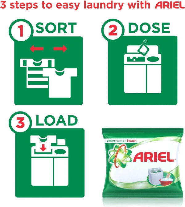 Ariel Detergent Powder - 500 gm