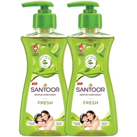 Santoor Fresh Gentle Hand Wash - With Sweet Lime Peel & Tulsi - Fresh