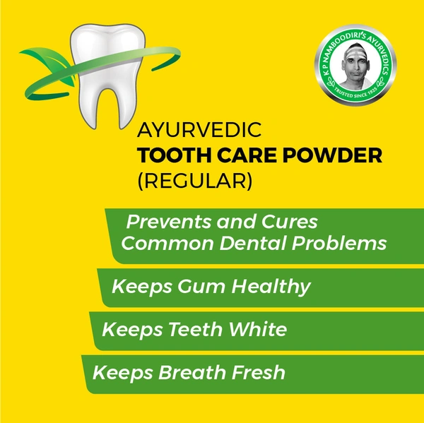 KP Namboodiri's KP Namboodiris Ayurvedic Dental Regular Powder / Namboori Podi /  നമ്പൂരി പൊടി - 40 gm