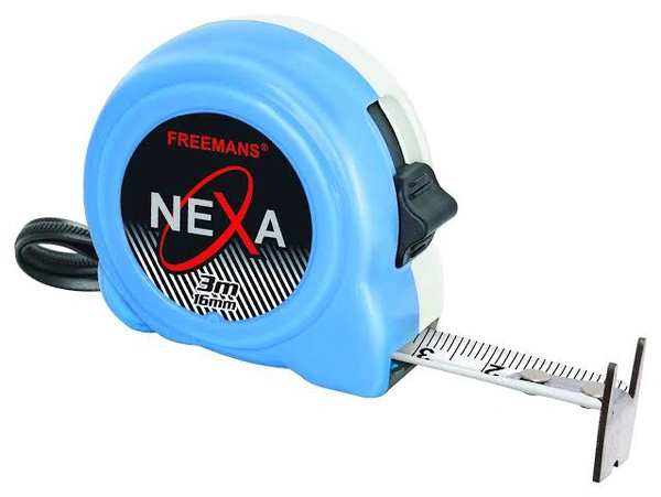 Freemans Nexa 5m:16mm Steel Inchi Measuring Tape with Double-sided Printing and Belt Clip - 3M 16MM