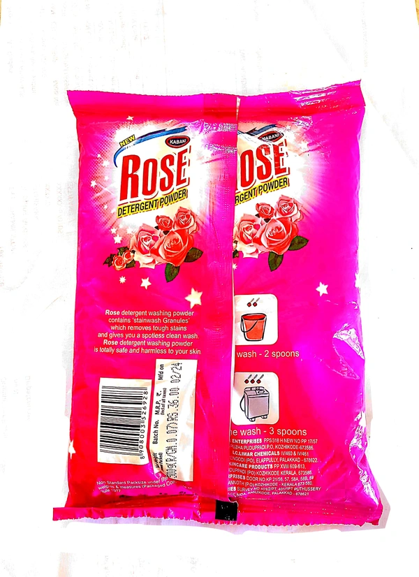 Kabani Rose Detergent Powder - 500 gm