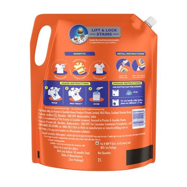 Tide Matic Liquid Detergent - Top Load - 850 ml