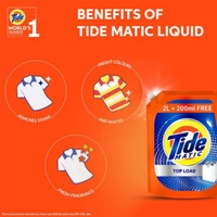 Tide Matic Liquid Detergent - Top Load - 850 ml