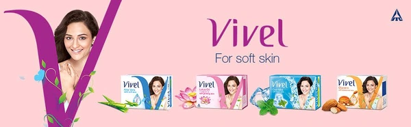 Vivel Lotus Oil + Aloe Vere Bath Soap - 5×100gm, Rose