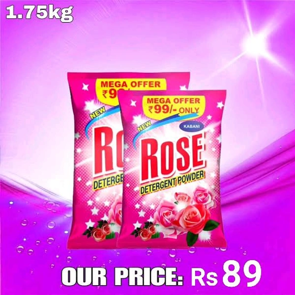 Kabani Rose Detergent Powder 1.750 Kg  - 1.750 Kg