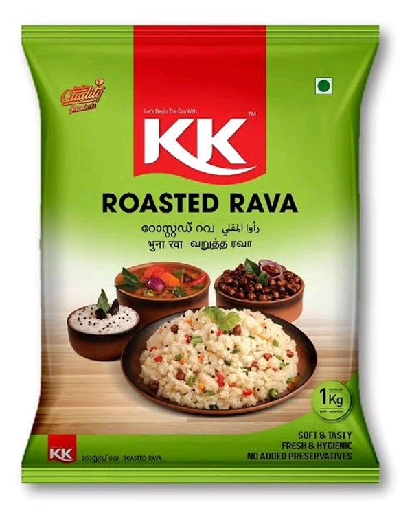 K K KK Double Roasted Rava  - 500gm