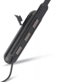 Tessco EB-407 Fast charging neckband 20hours backup,Voice assistance with mic-Black Bluetooth Headset  (Black, True Wireless)