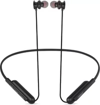 Tessco EB-407 Fast charging neckband 20hours backup,Voice assistance with mic-Black Bluetooth Headset  (Black, True Wireless)