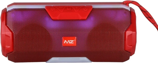 Bluetooth Speaker Portable A006 Wireless Speaker | with Mic |with USB Port |Extra Bass Speaker Supported by Aux Cable, Pendrive (Random) - Red