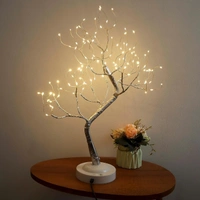 9391 108 LED BIRCH TREE LIGHTS ARTIFICIAL TABLETOP FAIRY TREE LAMP EIGHT LIGHTING MODES USB OR BATTERY OPERATED WITH TIMER DECOR FOR BEDROOM LIVING ROOM WEDDING CHRISTMAS EASTER - Portafino, Medium