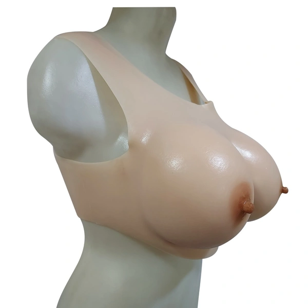 Silicone Cross Dress Jacket Suit  No Collar  - D Cup