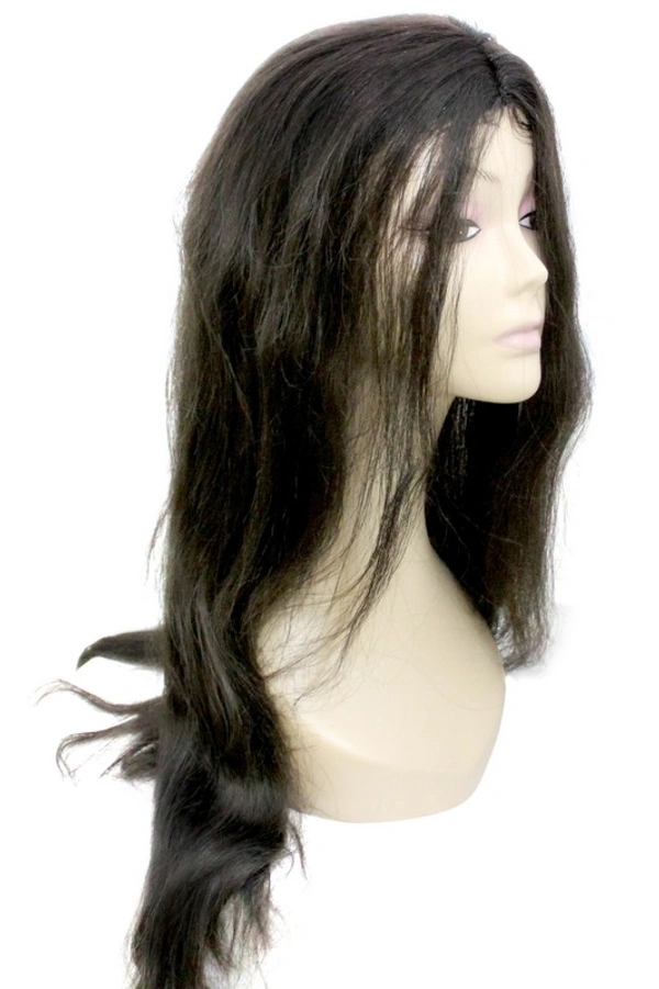 Wig women long center parting natural black  - Free