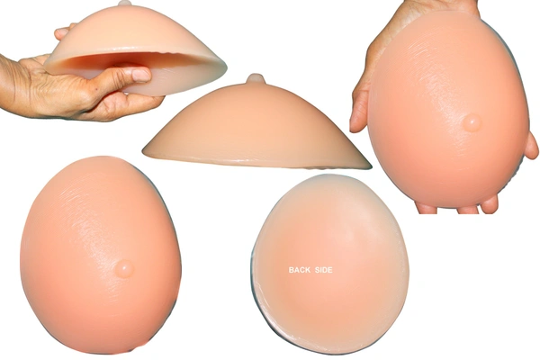 Silicone  Breast Prosthesis Round Cup Free Size One Pair  - Free