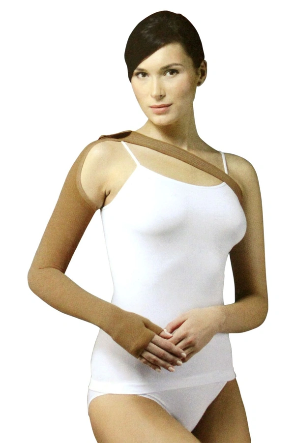 Lymph Compression Arm Sleeve With Shoulder Belt  - XXL