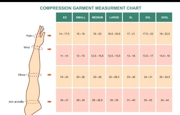 Lymph Compression Arm Sleeve With Shoulder Belt  - XXL