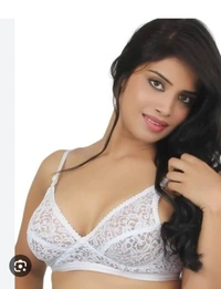 Bridal Trans Lace Net Bra  - 32