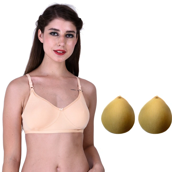  Cross Dress Mastectomy Cancer Pocket Cotton Bra With 2 Micro Fiber Adjustable Pads  - 46