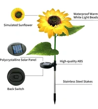 Sunflower Solar light  - Yellow