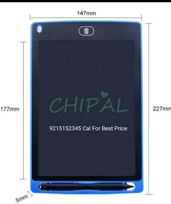 Ruffpad 8.5E Re-Writable LCD Writing Pad with Screen 21.5cm (8.5-inch) for Drawing, Playing, Handwriting Gifts for Kids & Adults, India's first notepad to save and share your child's first creatives via Ruffpad app on your Smartphone(Black)6K+ bought in past month