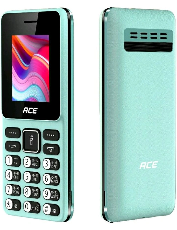 Itel itel Ace 2 Heera - 1.8 inch display size, 1000 mAh Battery, Vibration Support, Bluetooth Support, Auto Call Recording and 32GB Expandable Memory | Pure Green