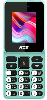 Itel itel Ace 2 Heera - 1.8 inch display size, 1000 mAh Battery, Vibration Support, Bluetooth Support, Auto Call Recording and 32GB Expandable Memory | Pure Green