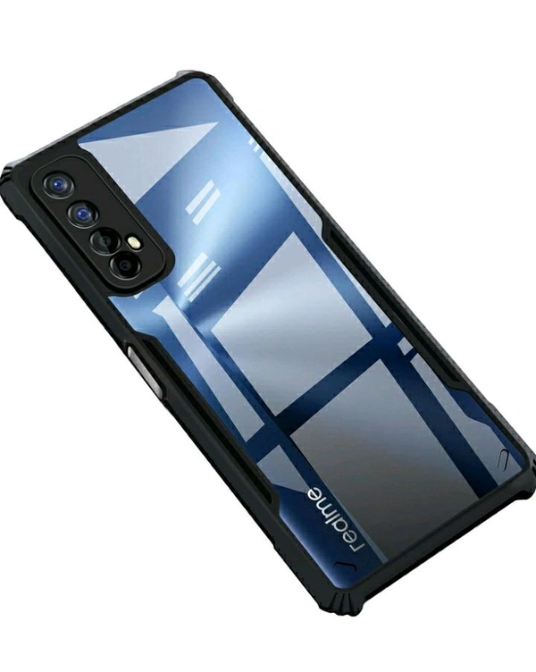Back Case Cover for Realme 7 / Realme Narzo 30 4G / Realme Narzo 20 Pro | Compatible for Realme 7 / Realme Narzo 30 4G / Realme Narzo 20 Pro Back Case Cover | (TPU + PC | Matte Black)