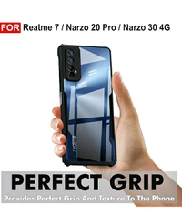 Back Case Cover for Realme 7 / Realme Narzo 30 4G / Realme Narzo 20 Pro | Compatible for Realme 7 / Realme Narzo 30 4G / Realme Narzo 20 Pro Back Case Cover | (TPU + PC | Matte Black)