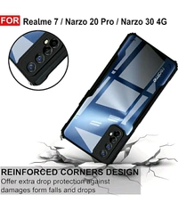 Back Case Cover for Realme 7 / Realme Narzo 30 4G / Realme Narzo 20 Pro | Compatible for Realme 7 / Realme Narzo 30 4G / Realme Narzo 20 Pro Back Case Cover | (TPU + PC | Matte Black)