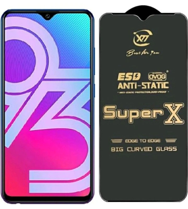Sizuka Vivo Y93 - TS-X-Q5 Screen Guard Glass  Premium Edge to Edge Super X Tempered Glass Screen Protector   - Black