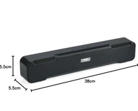 Mz  M51 (Portable Home TV SOUNDBAR) Dynamic Thunder Sound 2400mAh Battery 10 W Soundbar - Black