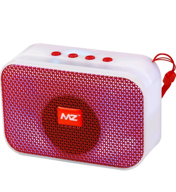 Mz  MZ M412SP (Portable Bluetooth Speaker) Dynamic Thunder Sound with High Bass 5 W Bluetooth Speaker 1200mAh Battery₹369.00 with 54 percent savings - Red