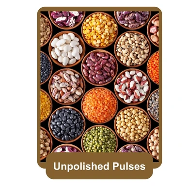 Unpolished Pulses/Beans/Rice