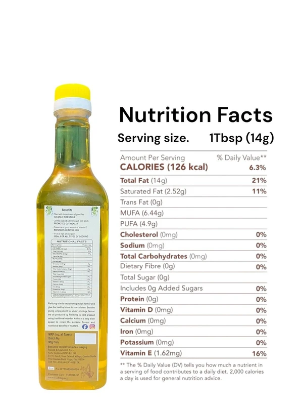 Cold Pressed Peanut oil - 1000ml