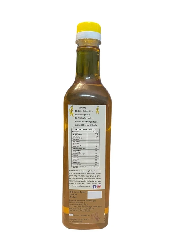 Wooden Cold Pressed Yellow Mustard Oil - 1000 ml