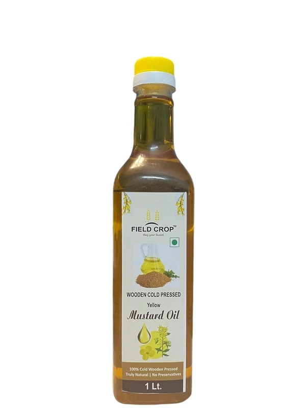 Wooden Cold Pressed Yellow Mustard Oil - 1000 ml