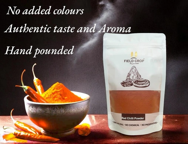 Handpounded Chilli Powder - red, 200gm