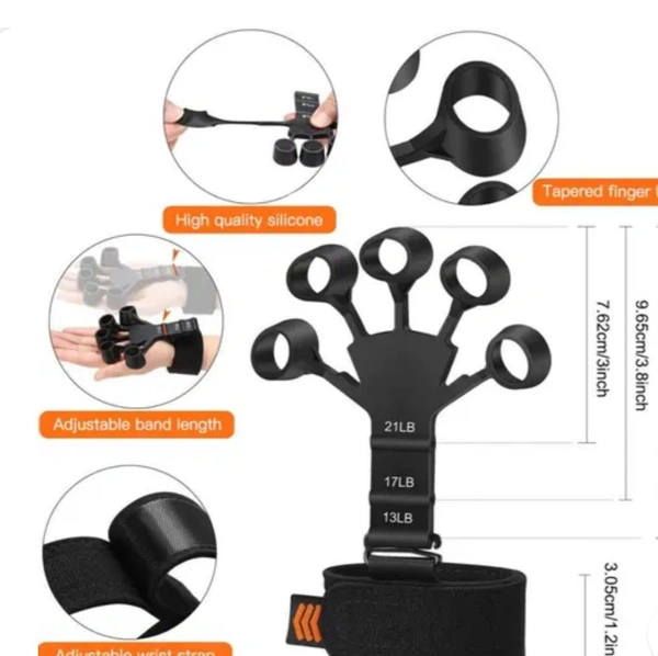 Adjustable Hand Griper Best Quality  - Black, Free