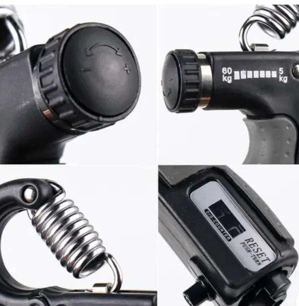 Adjustable Hand Griper Best Quality  - Black, Free