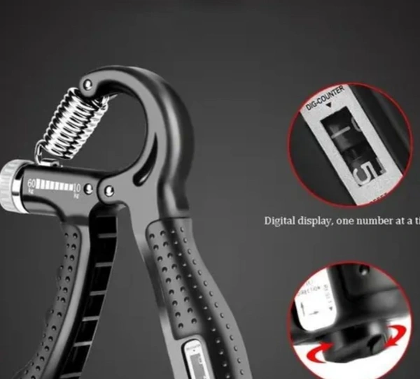 Adjustable Hand Griper Best Quality  - Black, Free