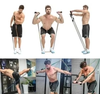 11 in 1 resistance band heavy duty at home - Black, Free