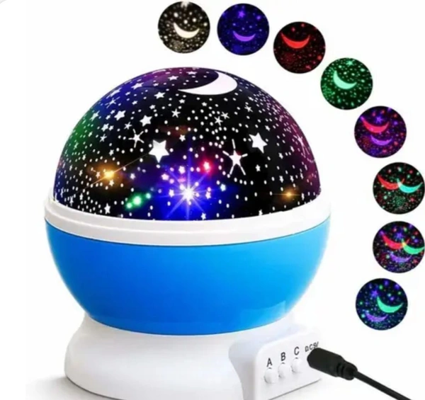 New Moon Star Projection Light Lamp 