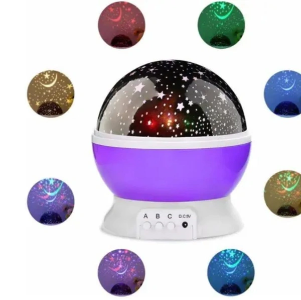 New Moon Star Projection Light Lamp 