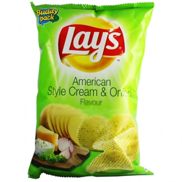 Lays Potato Chips - Calm Cream & Onion Flavour - 30 gm, green