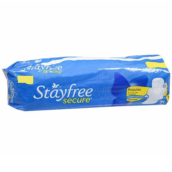 Stayfree Secure Cottony Soft Sanitary Napkin  - 7N